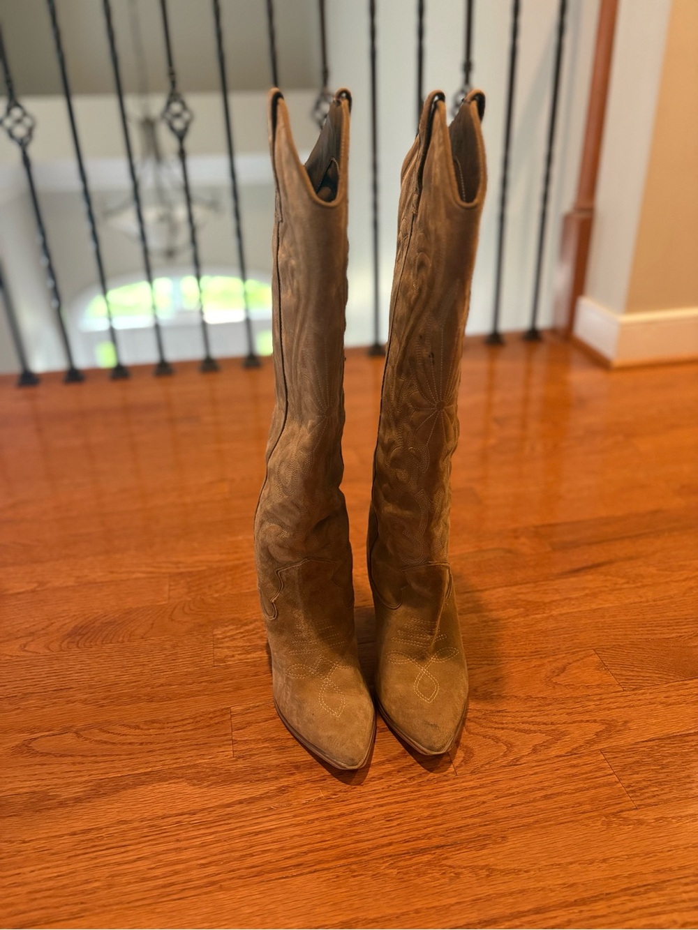 Steve Madden Tall Over-the-Knee Suede Boots in Tan